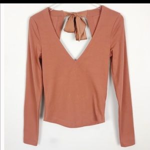 Free People Tie back top